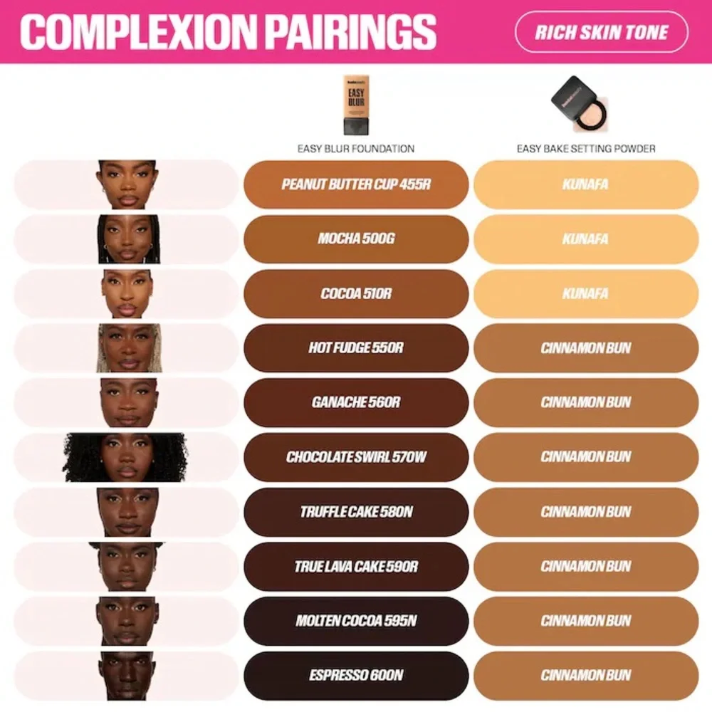 HUDA BEAUTY Easy Blur Natural Airbrush Foundation Niacinamide - Chocolate Swirl